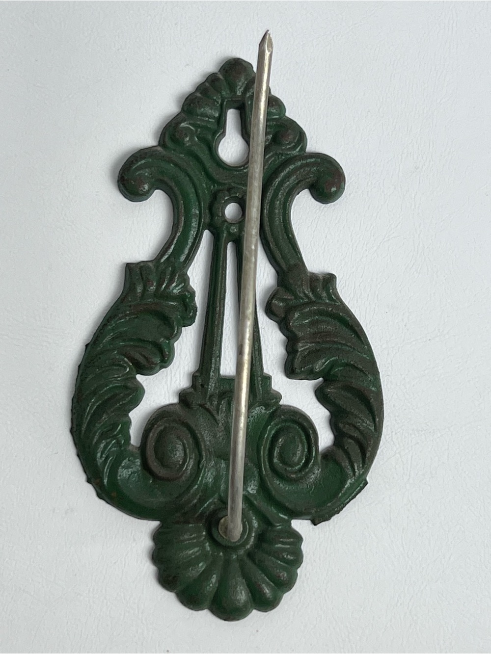 Ornate Green Decorative Wall Hook - Classic Home Accent
